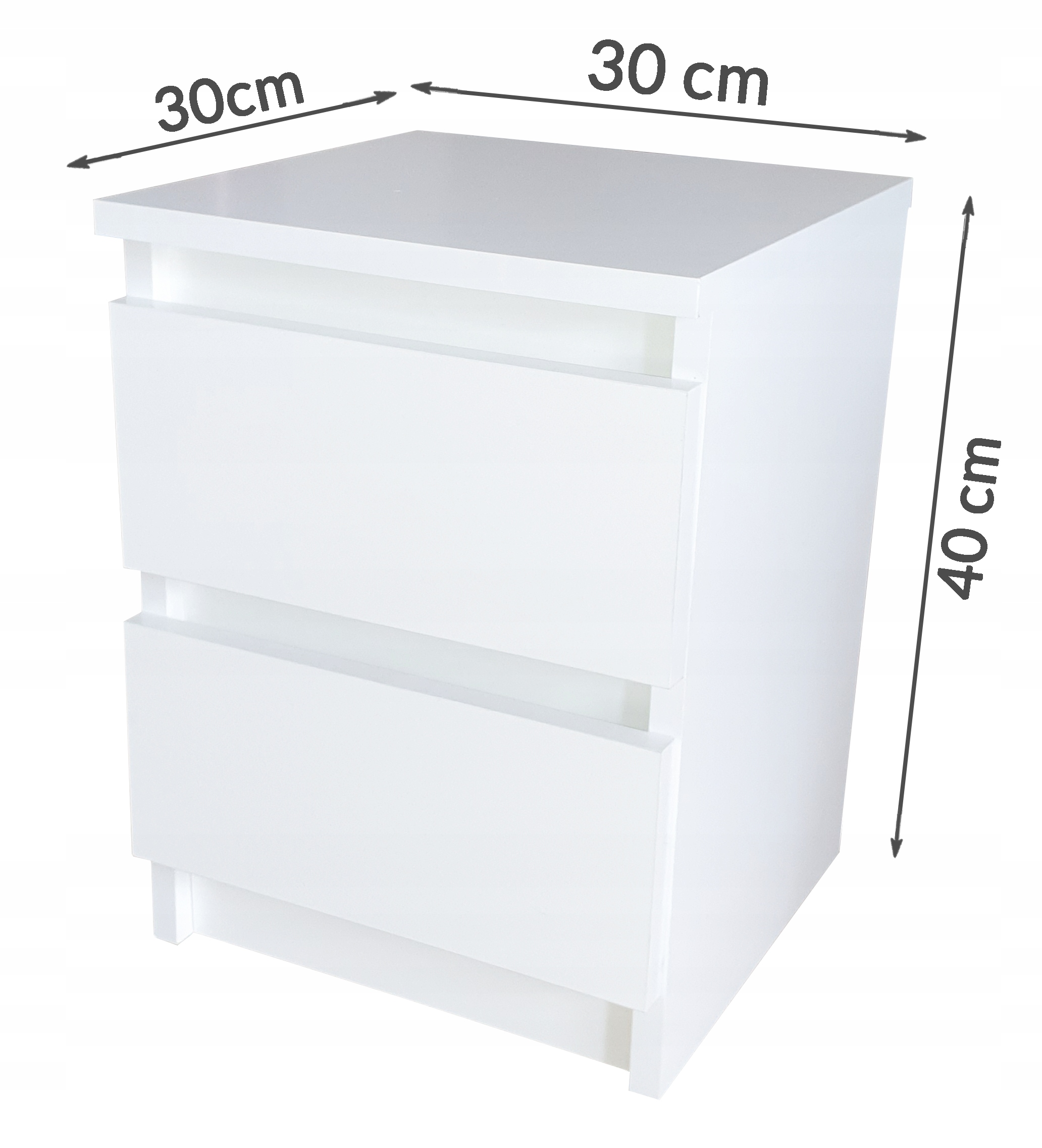 Szafka nocna, dwie szuflady stolik nocny Marka inna