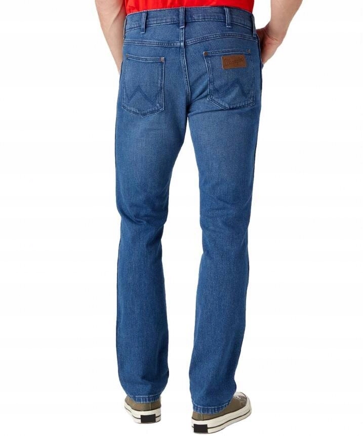 Pánské jednoduché džíny Wrangler Greensboro Aries Blue W15QAG42A 30/32