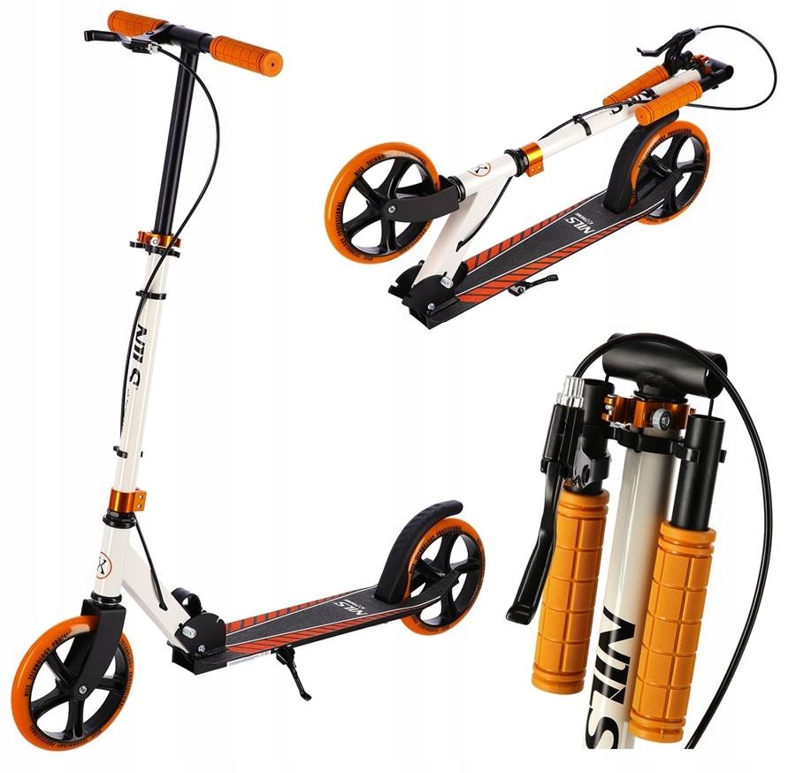 Hulajnoga Klasyczna Miejska Składana Dla Dziecka Nils Duże Koła 200 mm