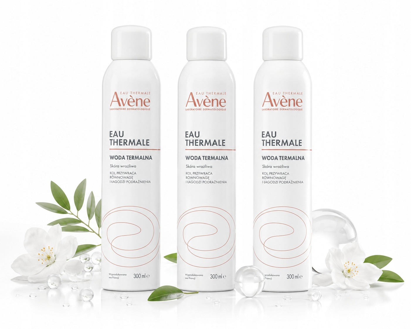 Avene Eau Thermale Woda Termalna w Sprayu Bogata W Cenne Minerały 3 x 300ml