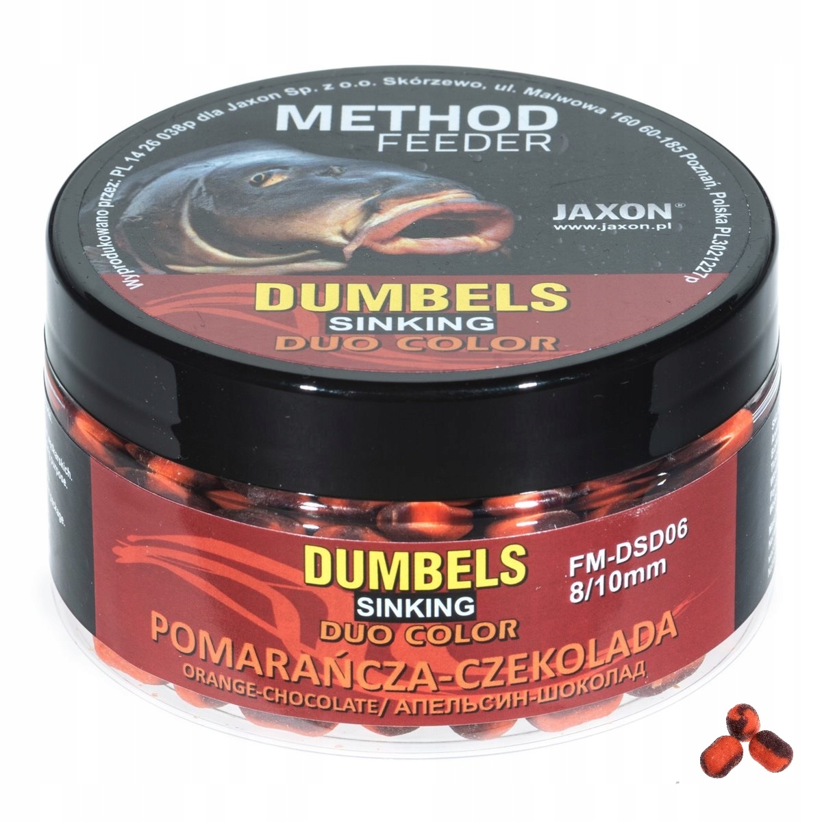 Dumbels Duo Color Sinking Pomara./czekolada 8/10mm