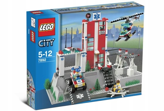 Lego City 7892 Szpital Pogotowie Ratunkowe Wielki Nowy Zestaw Unikat