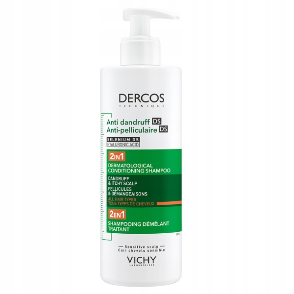 Vichy Dercos Szampon przeciwłupieżowy z odżywką 2w1 390 ml