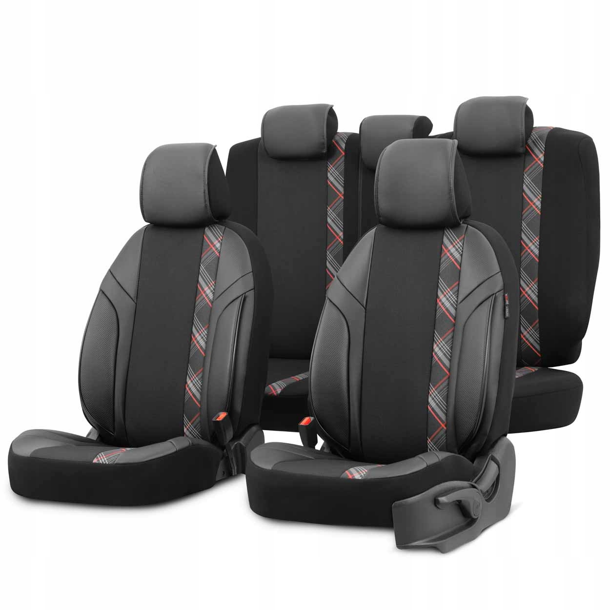 Kompletná sada poťahov na autosedadlá Otom Horizon 1801 Red 3-ZIP