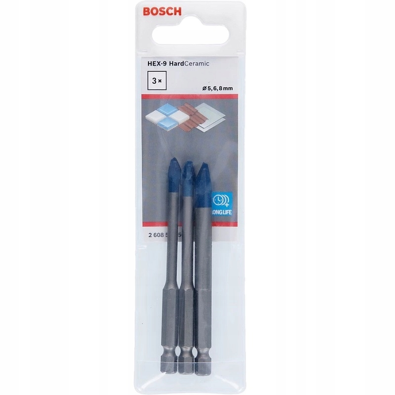 

Bosch Zestaw płytek ceramiki gresu 5/6/8 terakota