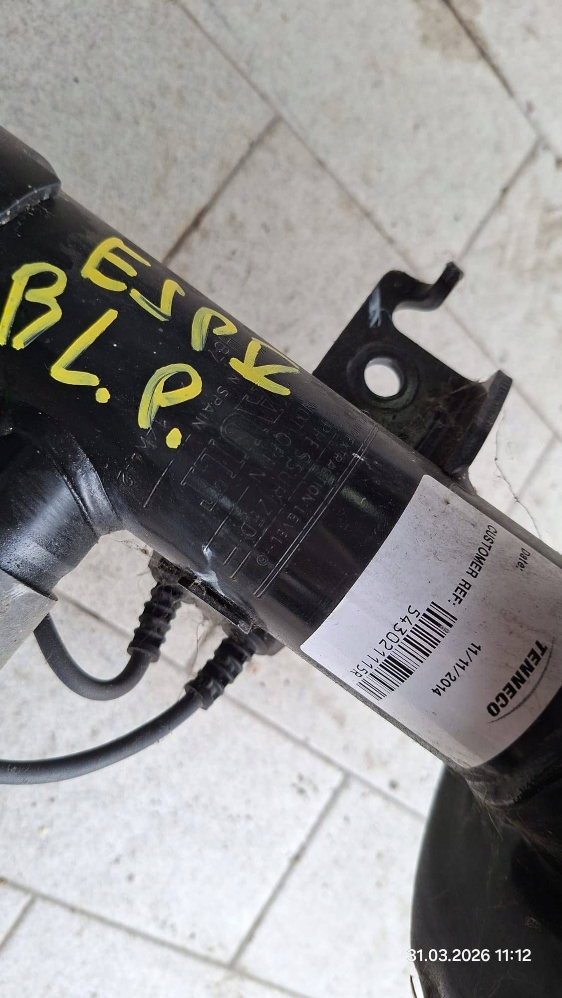 McPherson swing front side left Renault Espace V (RFC) 543021115R