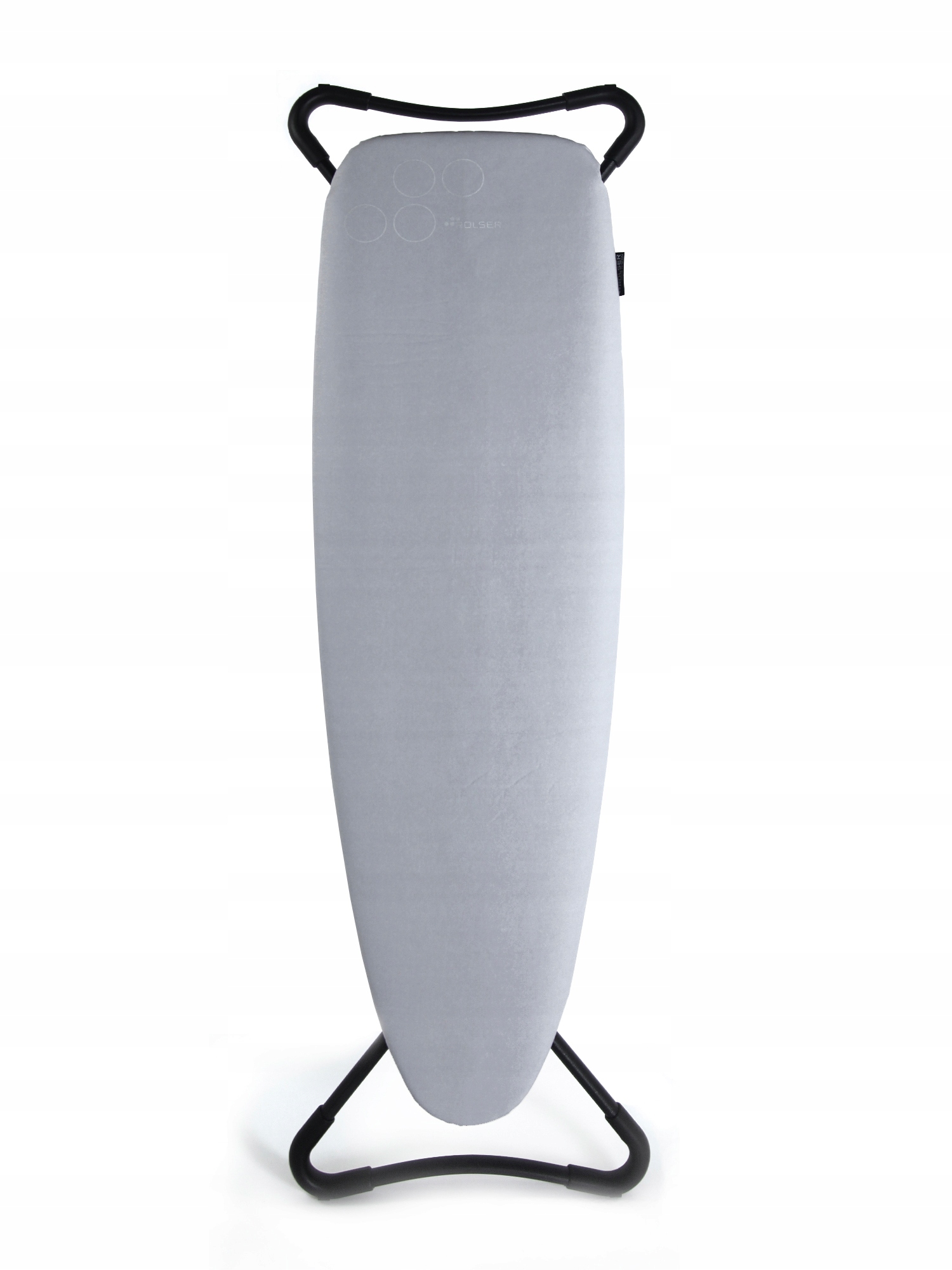 Žehlicí prkno 130 x 37 cm Rolser K-Surf Black Tube stříbrná barva