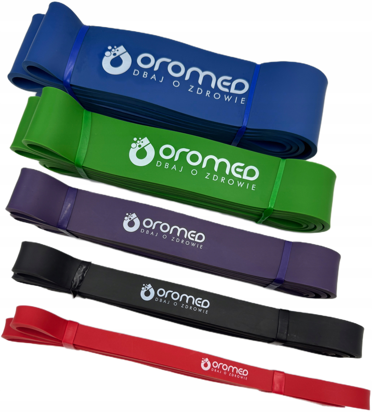 Sada 5 odporových gum Power Band Popruhy pro trénink zvedání