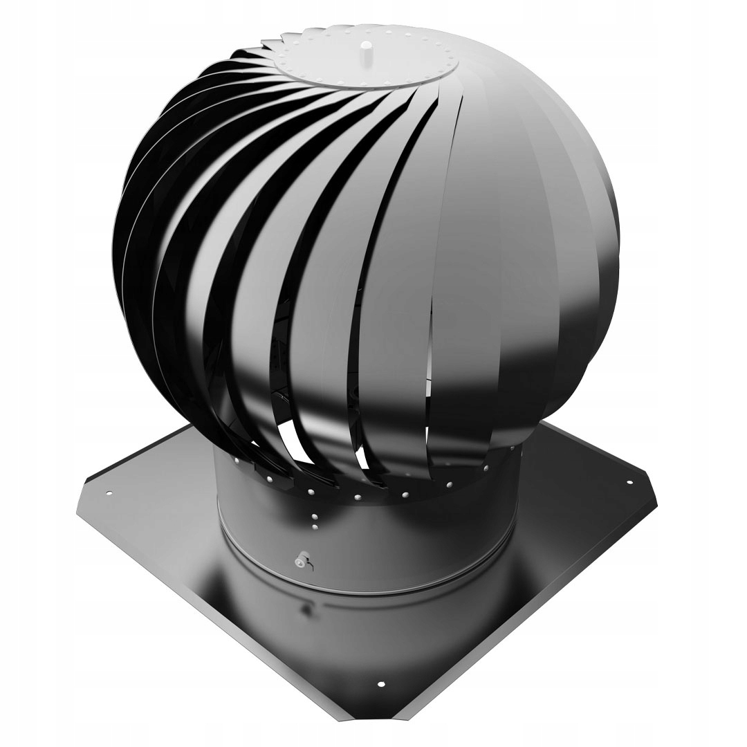 Rotačný ventilačný komínový nadstavec Dospel 007-0417 Trn Ø200 strieborný