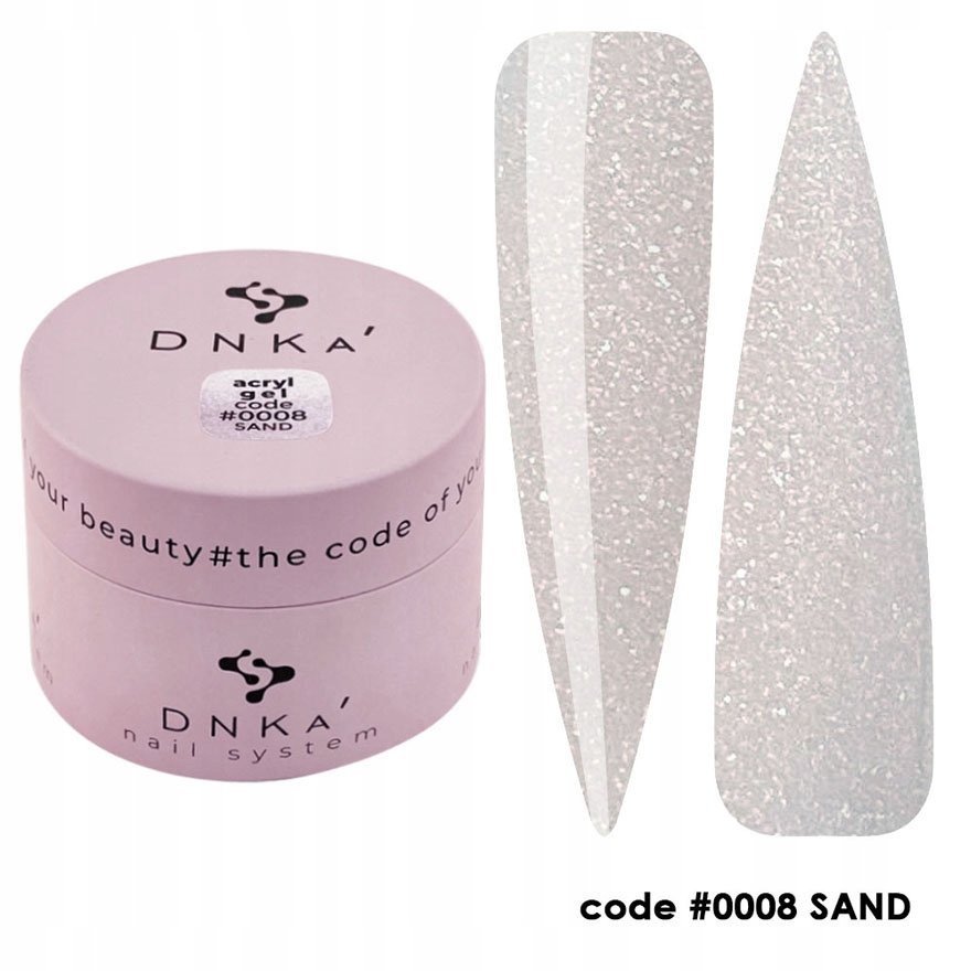 Gel „DNKa”, 30 ml#0008 Sand (béžový s shimmerem)