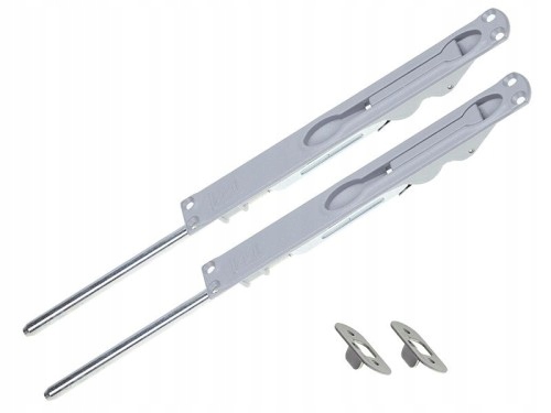 Rygiel drzwiowy Wala nawierzchniowy srebrny