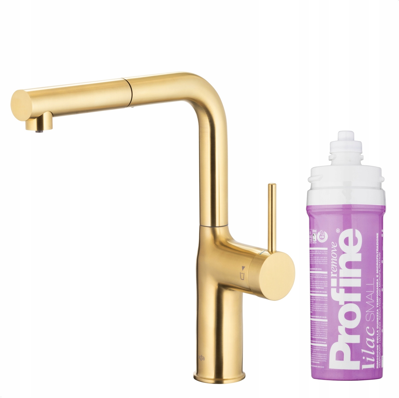 Kfa Kuchyňská Baterie Duero Pure Move Profine Lilac S, Broušené Světlé Zlato