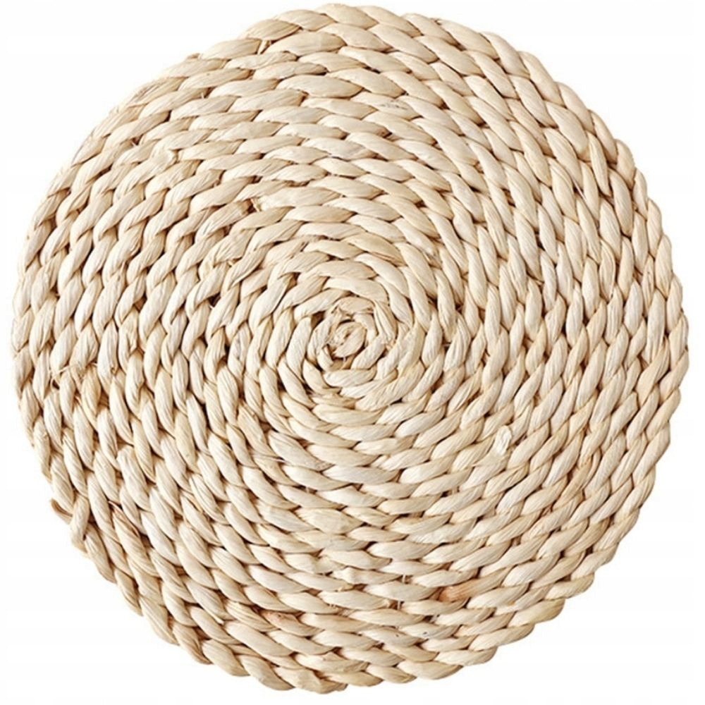 

Naturalna Okrągła Pleciona Podkładka Kuchenna 38cm