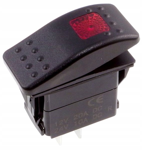 

Przełącznik Carling On-off 2-poz 5-pin czerwony
