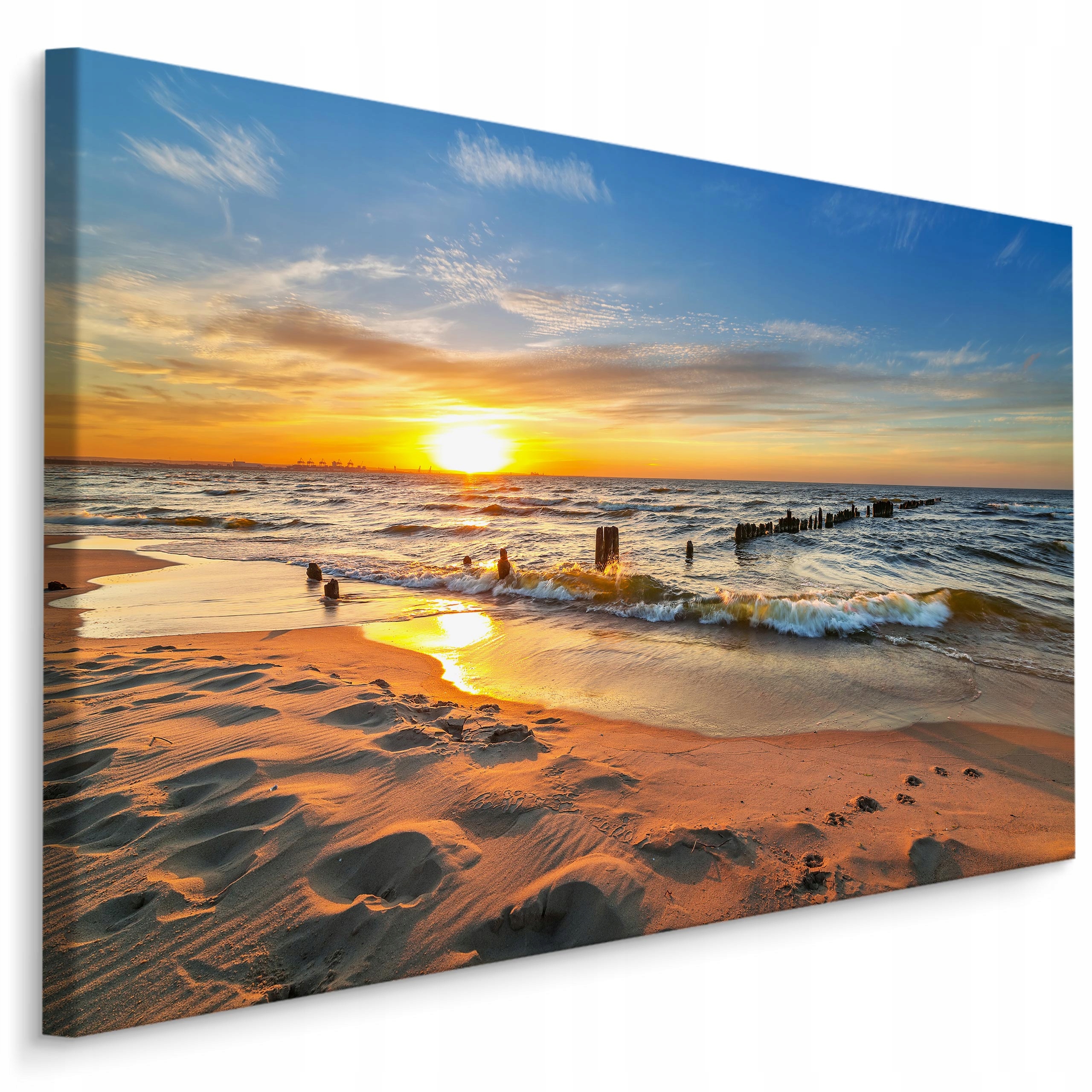 

Obraz Ścienny Plaża Morze Zachód Słońca 3D 120x80