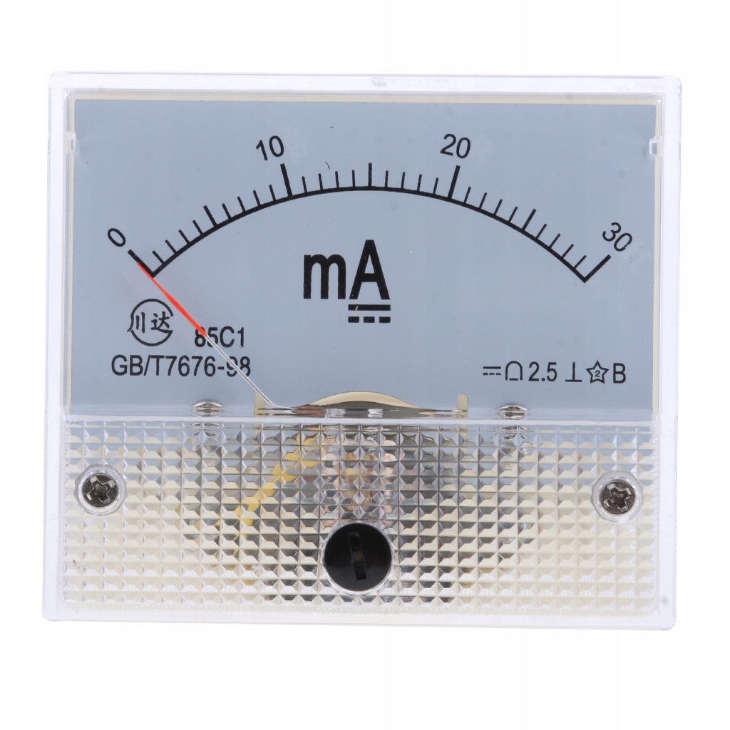 2 szt. mA analogowy amperomierz panel prądu amperomierz miliamperomierz Marka bez marki