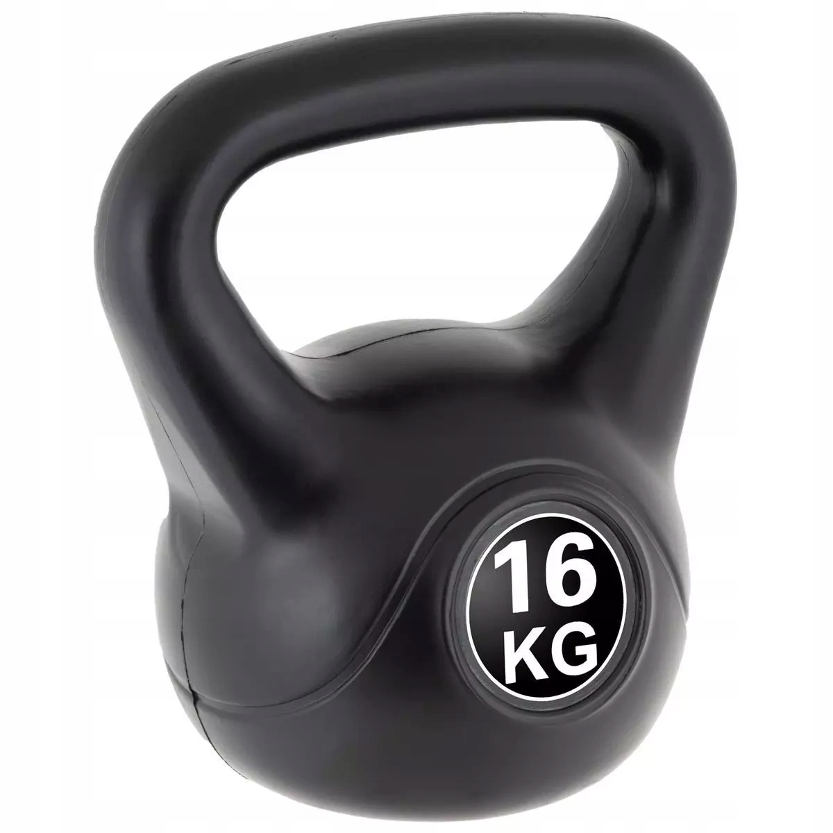 Kettlebell Maxxiva 16 Kg Czarny Obciążenie Hantla Kompozytowa Kula