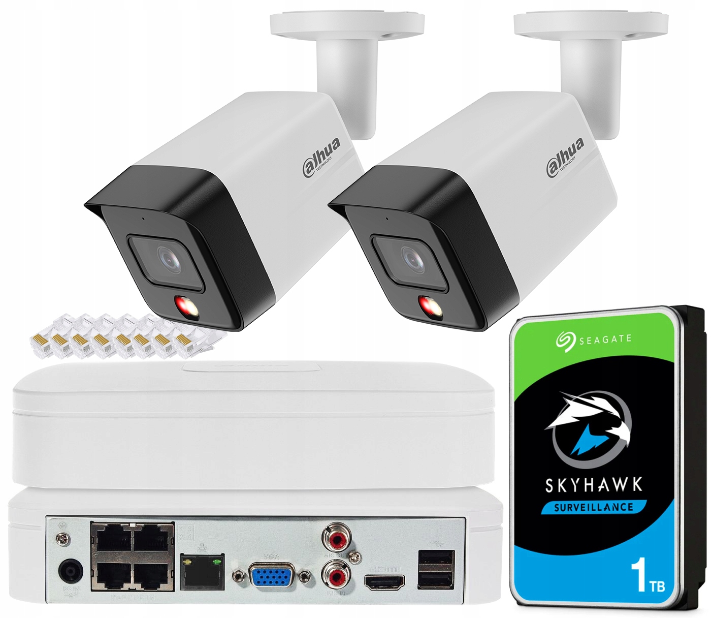 Sada na monitorovanie 2x 6MPx kamera Dahua Dual Light Externá bez kábla