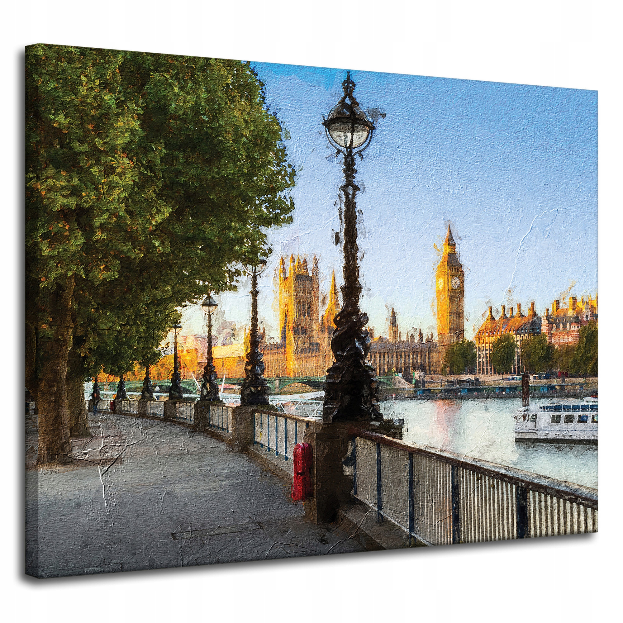 Obraz na plátně Pastely Londýn Big Ben 100x80 cm Ideální jako dárek