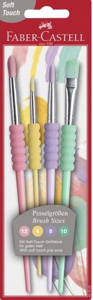

Pędzle Faber-Castell Pastelowe Blister 4 sztuki