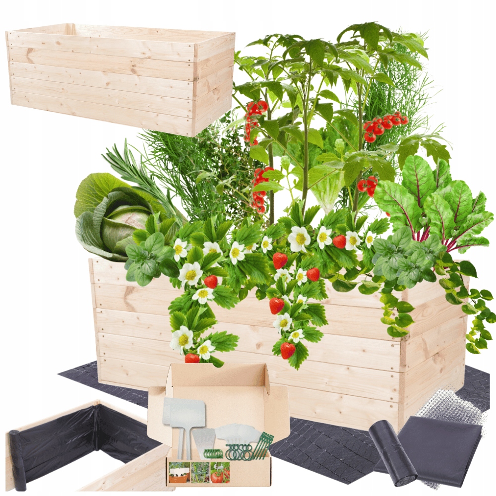 Pařeniště květináč zeleninový záhon truhlík záhon vyvýšený impregnát 45x120x60