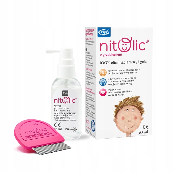 

Pipi Nitolic Spray na wszy z grzebieniem 30 ml