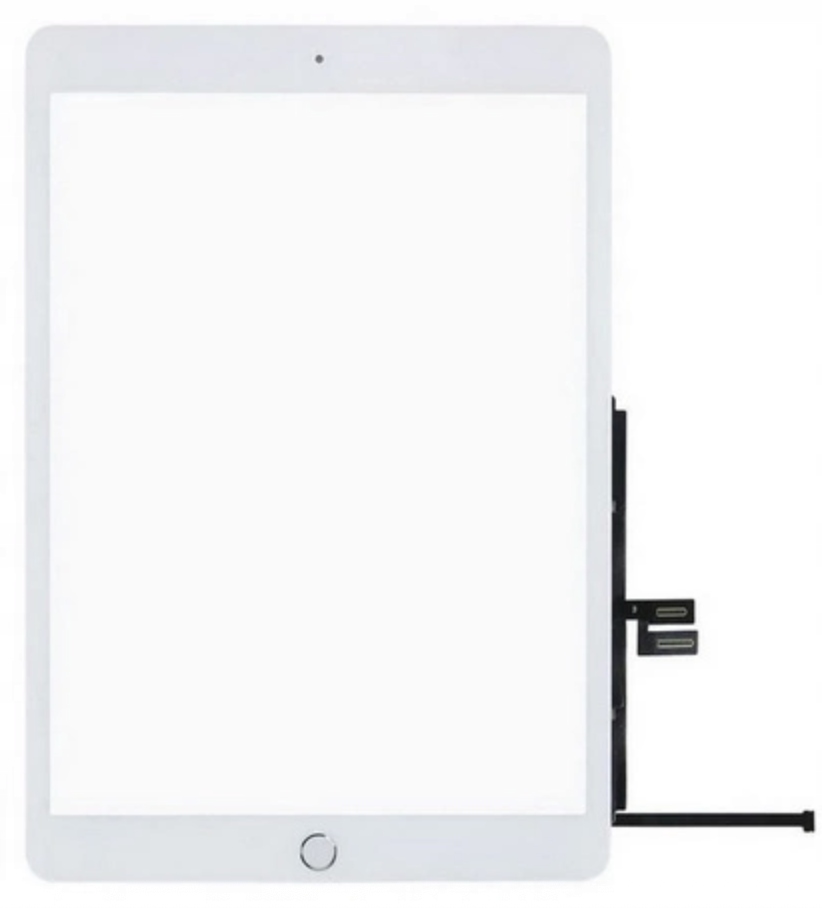 Sklo s dotykem Digitizer pro iPad 7 8 9 Gen. 2019/2020 Bílá/Bílá
