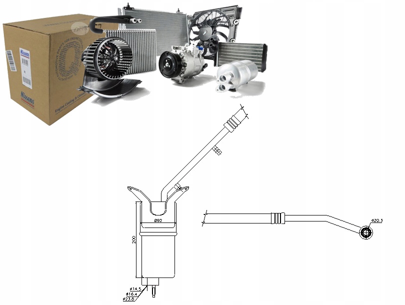 NIS95330 Odvlhčovač Klimatizace Ford Mondeo III Asistent řidiče #33