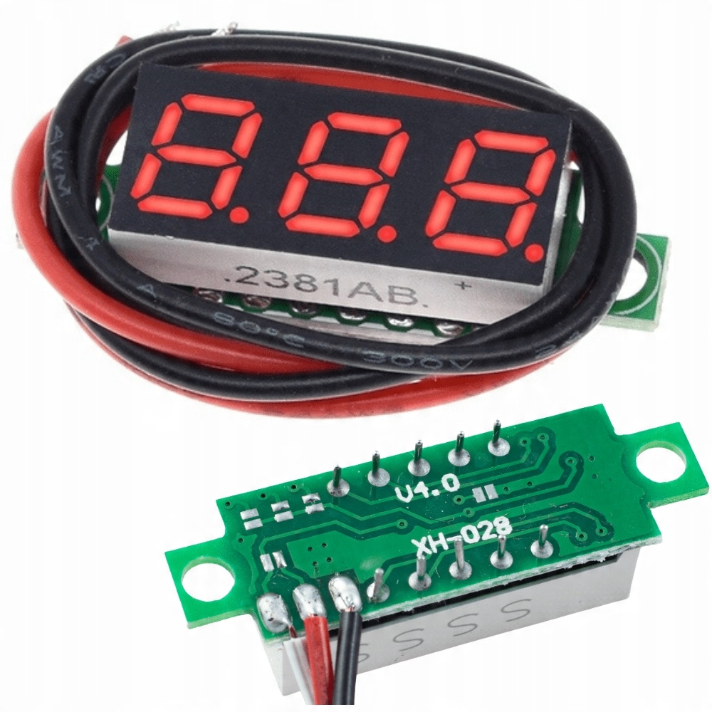 

Woltomierz DC Led miernik 0.28" czerwony