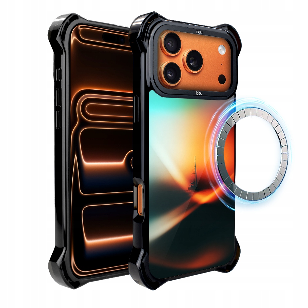 Pouzdro pro iPhone 17 Pro Max Ibizu DropGuard Ultra s MagSafe, Golden Hour