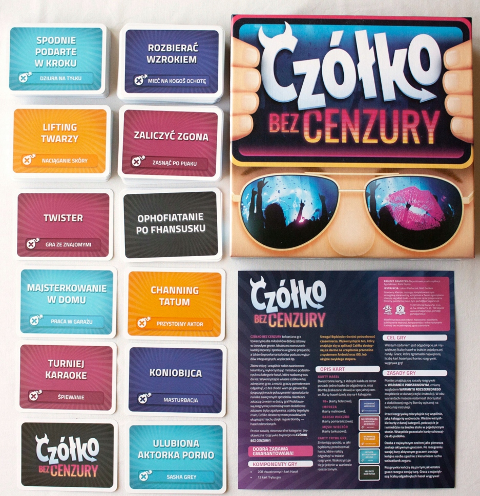 Czółko Bez Cenzury Zabawna Gra na Imprezy Planszówki na Spotkania Rodzinne