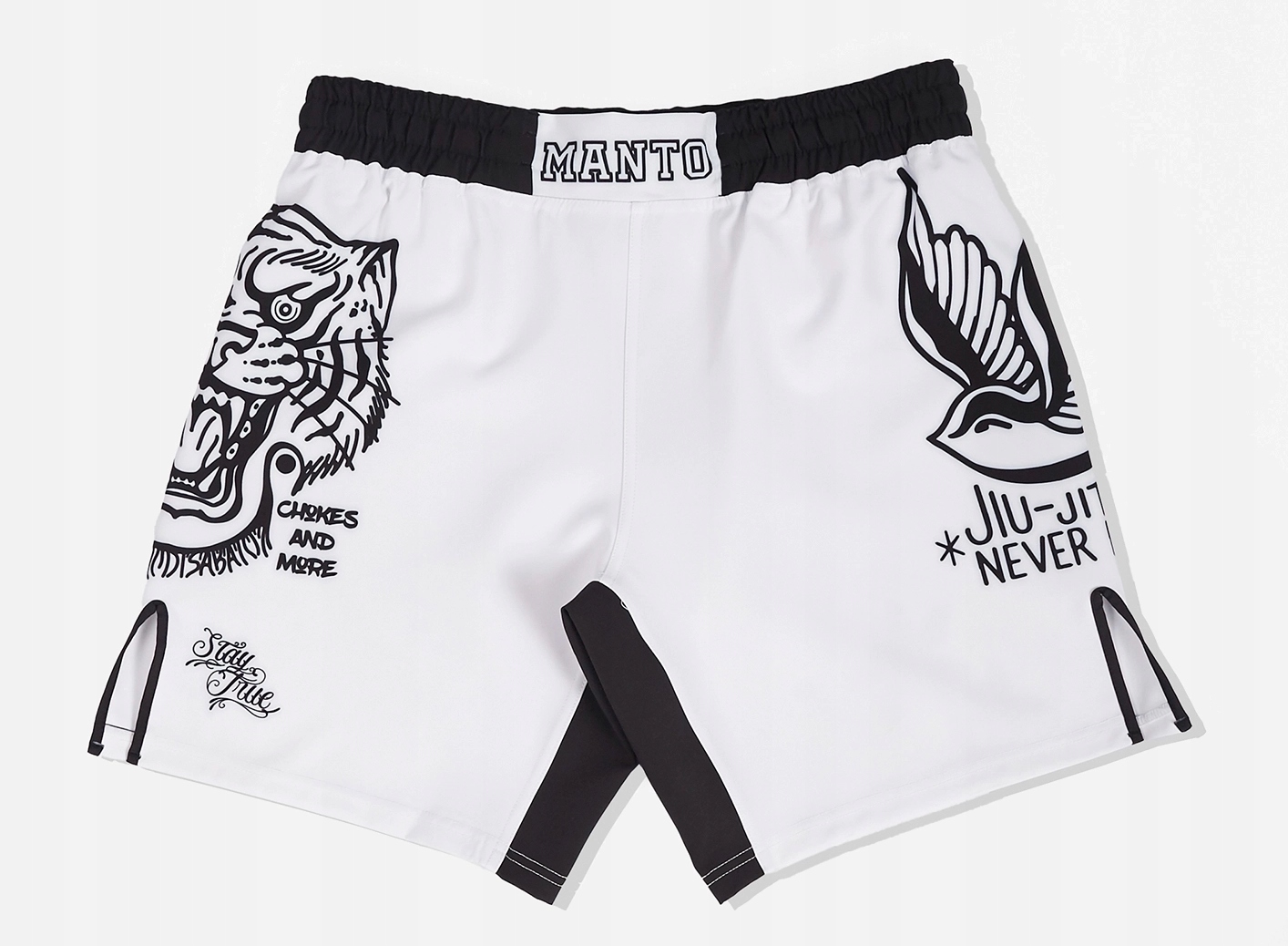 Manto spodenki Mma szorty treningowe Miko białe rozm. M