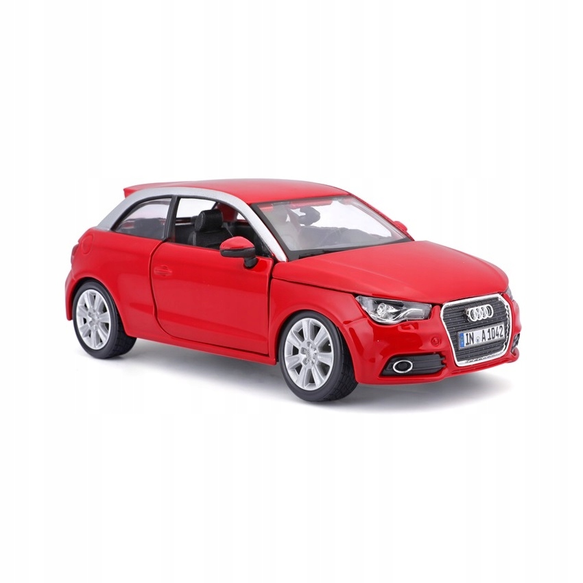 Audi A1 1:24 model Bburago 18-22127 czerwony