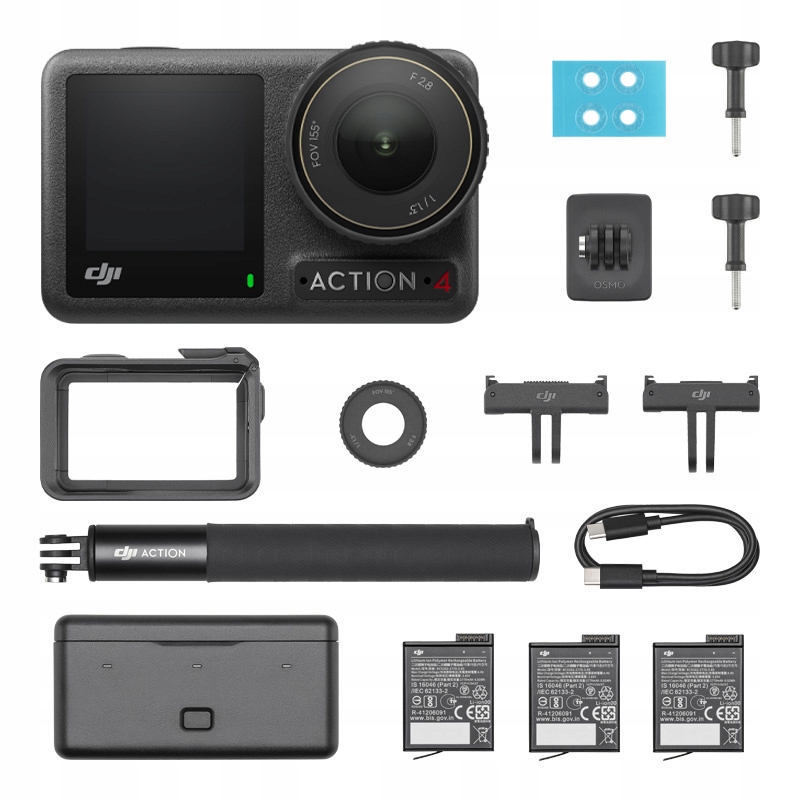 Kamera Dji Osmo Action 4 Sada Adventure 4K, Sportovní, Vodotěsná