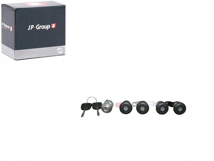 ZAMKI-WKŁADY + KLUCZYKI KPL.5 JP GROUP