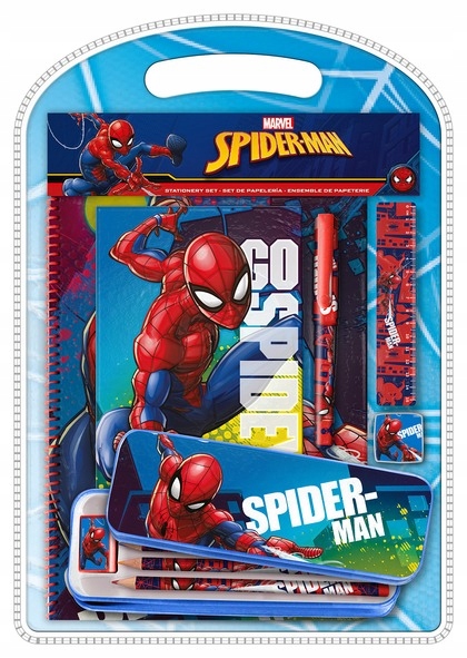 Zestaw piśmienniczy Spiderman 12 elementów MV15909 /Wilga