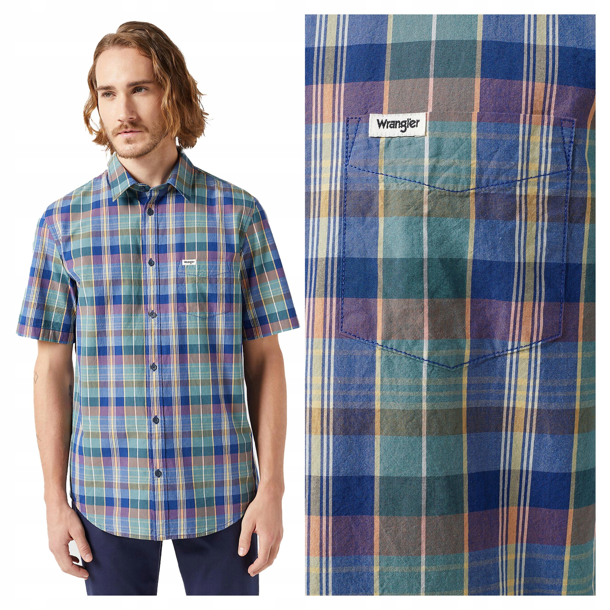 Pánská košile Wrangler Ss 1 Pkt Shirt M