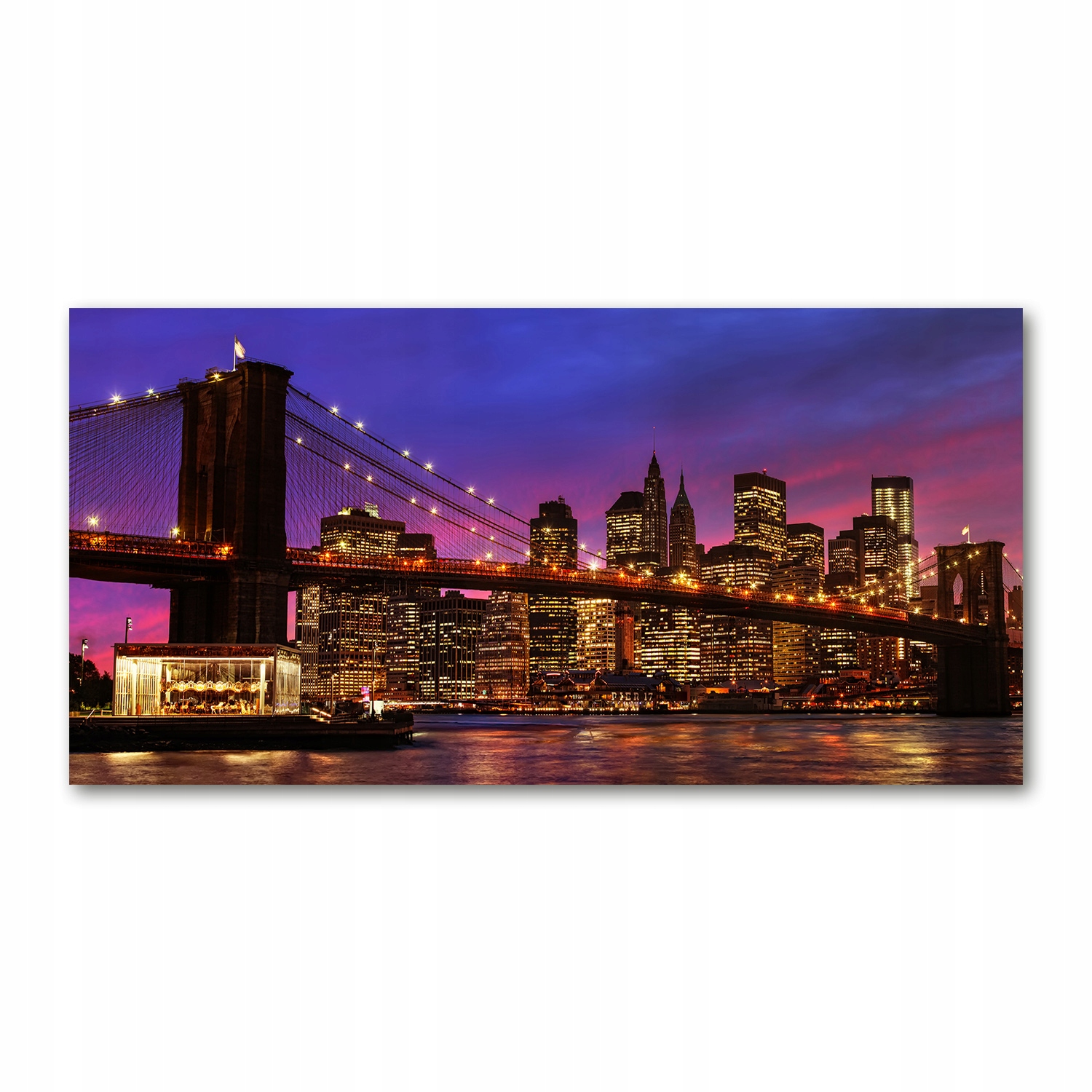 

Foto obraz szkło akryl Manhattan zachód 120X60 cm