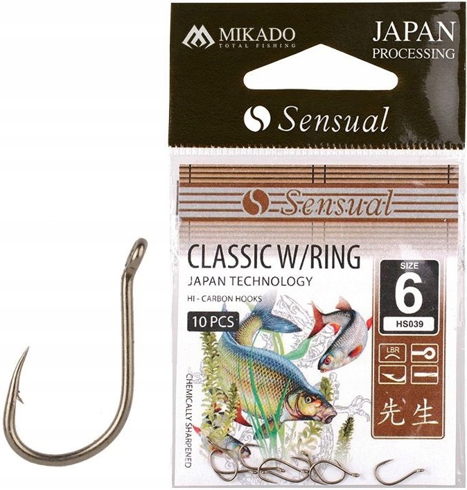 

Haczyki Mikado Sensual Chinta W/ring Hak 10 Lbr