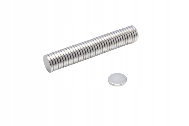 Neodymový válcový Magnet Mw 10x1,5 N38 1000 ks