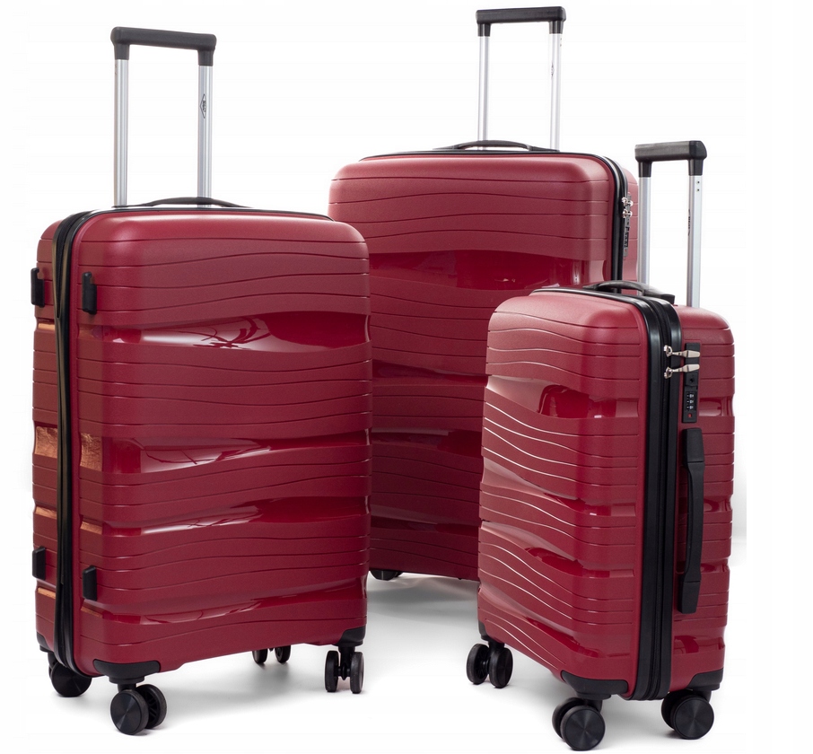 Komplet Zestaw Walizek 3W1(DUŻA,ŚREDNIA,MAŁA) Polipropylen Exclusive Rgl