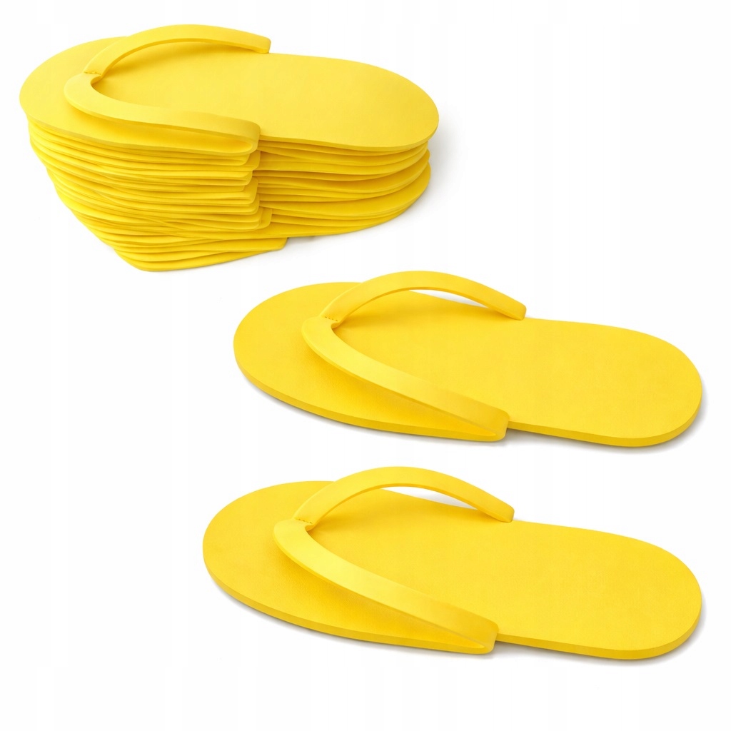 Žabky Kosmetické Pedikúra Na Jedno Použití Pěnové Žluté 120 párů P010