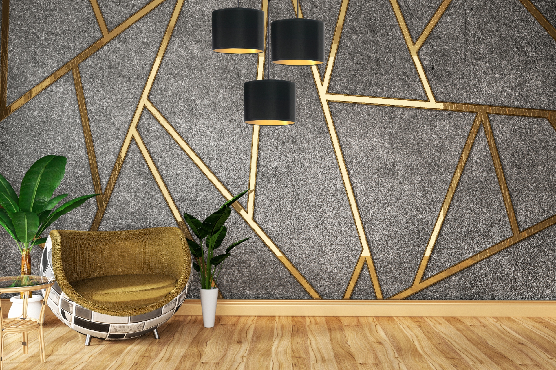 ZŁOTA LAMPA WISZĄCA SUFITOWA ŻYRANDOL ZWIS GOLD ZŁOTY ŚRODEK LED E27 Kolor biały czarny