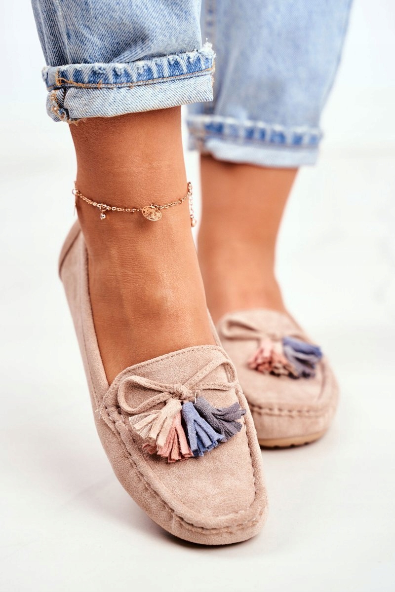 BEŻOWE MOKASYNY PROFILOWANA WKŁADKA 20PB35-2003 41 Marka Vila