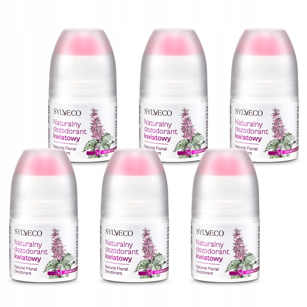 Sylveco Přírodní květinový deodorant 6x50 ml (5+1)