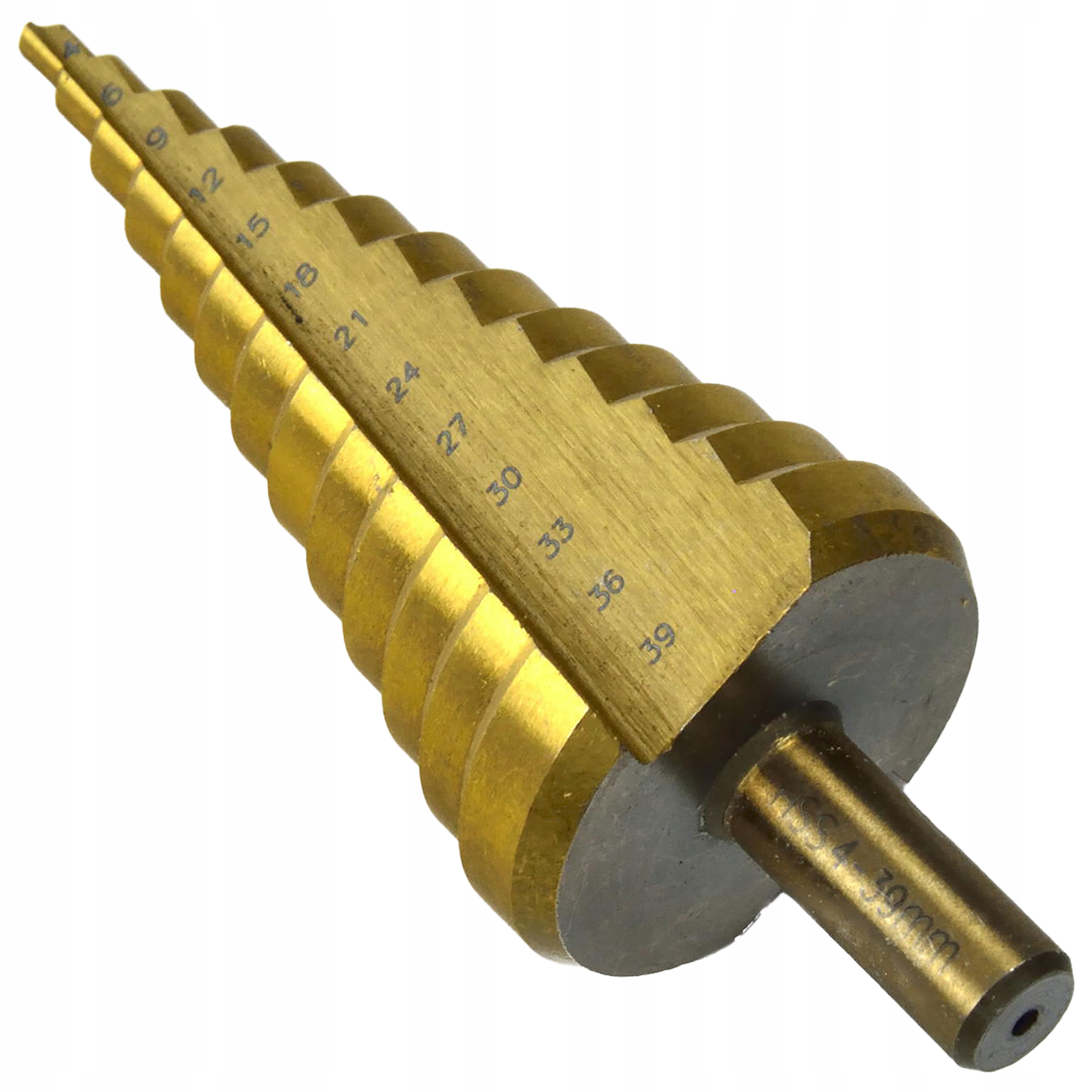 WIERTŁO STOŻKOWE STOPNIOWE DO METALU DREWNA PLASTIKU BLACH 4-39 MM WIERTŁA