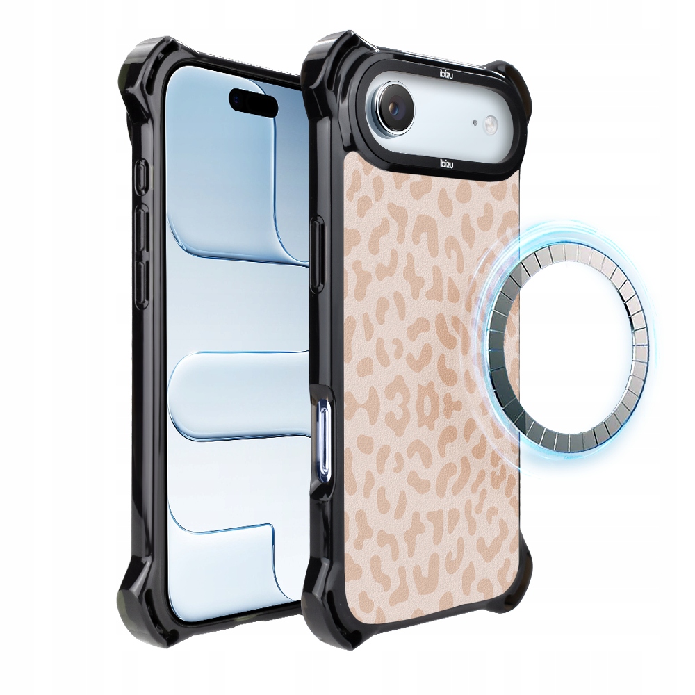 Pouzdro pro iPhone Air Ibizu DropGuard Ultra s MagSafe, jemná panterka