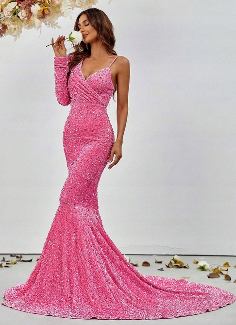 Zdobená Flitrová Asymetrická Koktejlová Plesová Šaty 40 L