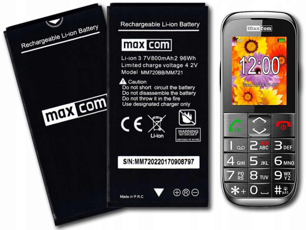 

Org bateria do telefonu Maxcom MM721 MM720 800 mAh