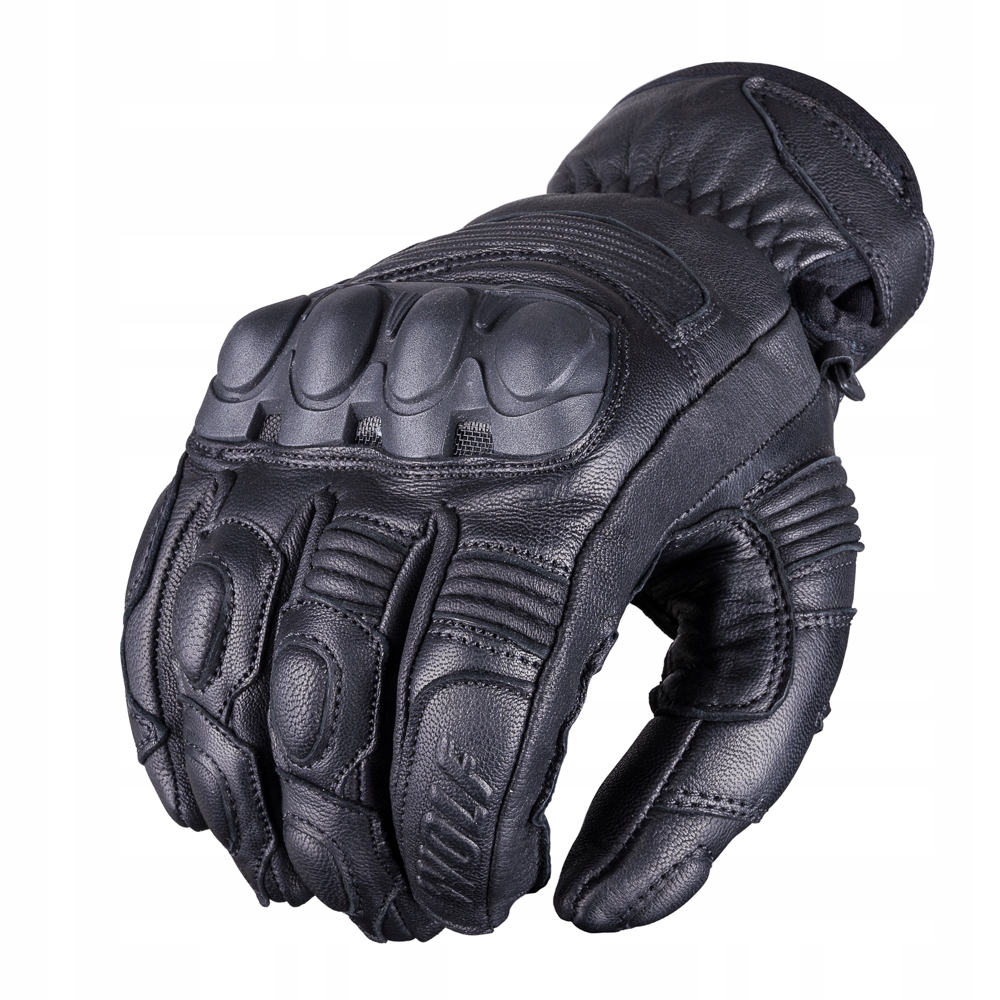 

Rękawice Motocyklowe Ze Skóry Wolf Bandit Black XL